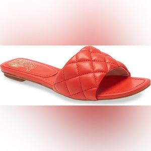 PELISA QUILTED SLIDE SANDALS
